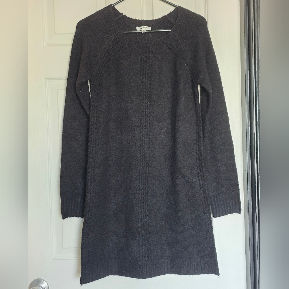 Women's Gray Sweater Dress